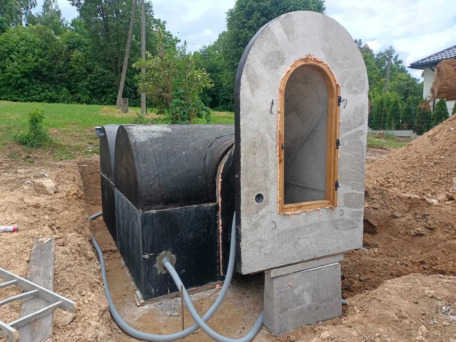 Piwniczka ogrodowa ziemianka spiżarnia schron duża 350cm300 magazynek