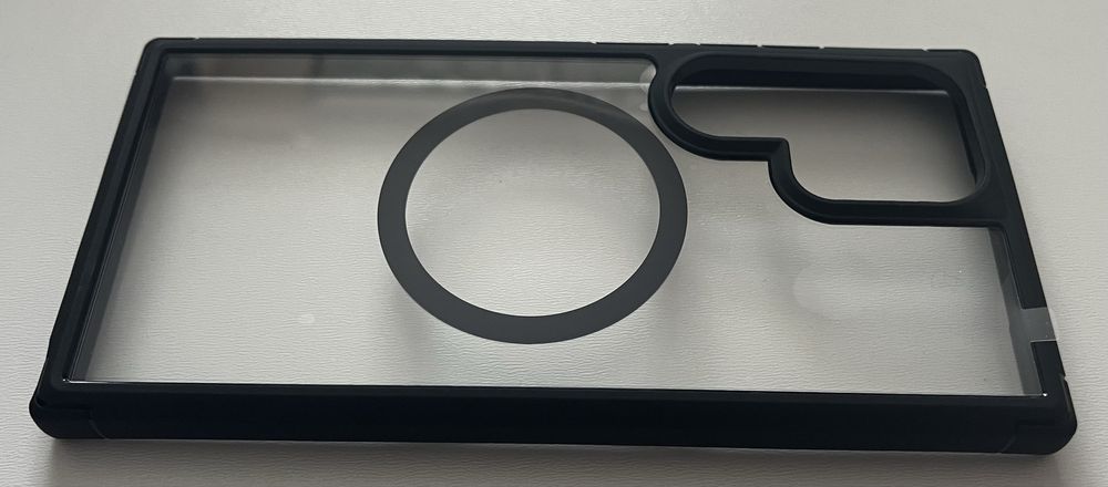 TAURI etui 5w1 Samsung S24 Ultra MagSafe Black przeźroczysty