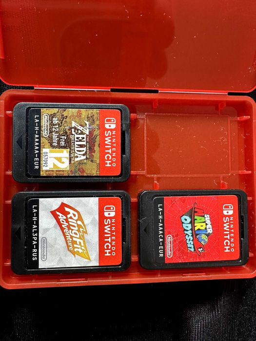 Nintendo Switch V2 HAC-001(-01) + Zelda + Mario + Ring Fit + Bolsa