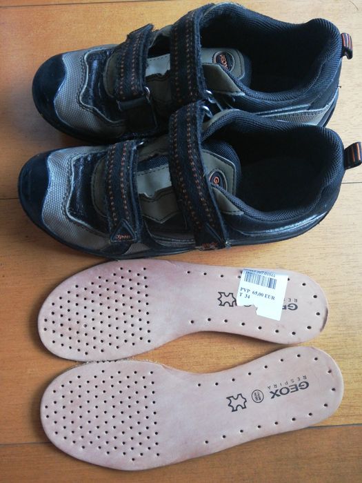 Sapatilhas Geox t34+palmilhas