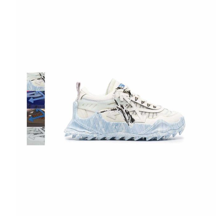 Кросівки Off White Odsy-1000 Blue Marble \ Blue Light Blue \ Grey Blue \ Light Grey