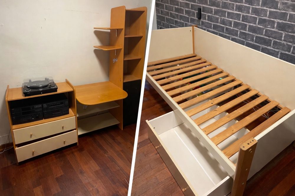 Conjunto de mobília, Móvel e Cama