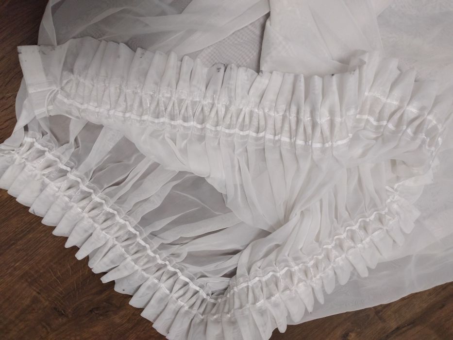 Firana na taśmie marszczącej 120 cm x 430 cm