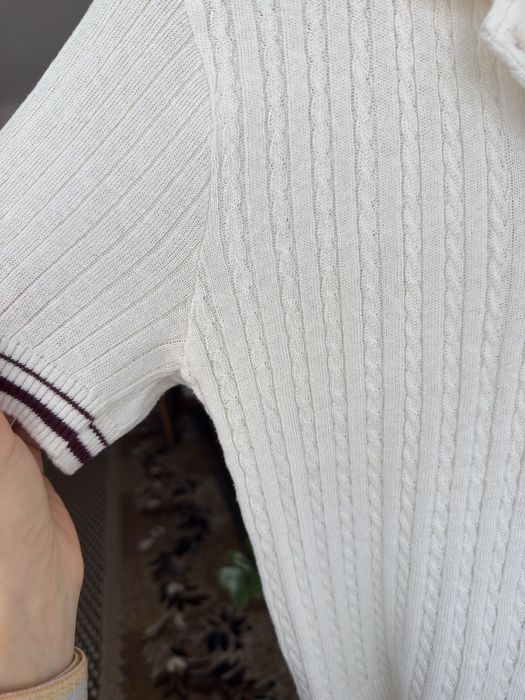 футболка поло молочна від зара zara