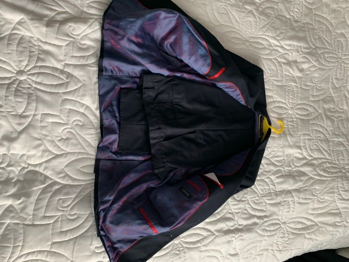 Garnitur granatowy slim