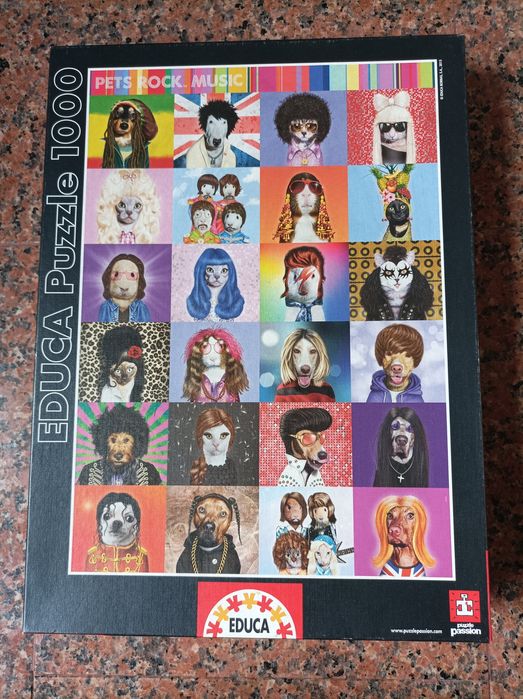 Puzzle 1000 peças PETS ROCK MUSIC