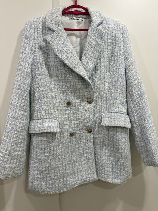 Жіночий твідовий жакет від бренду ZARA