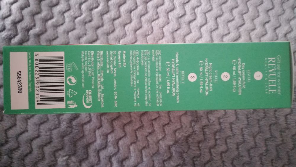 Revuele pack creme dia + creme noite + mãos - ÁCIDO HIALURÓNICO - NOVO