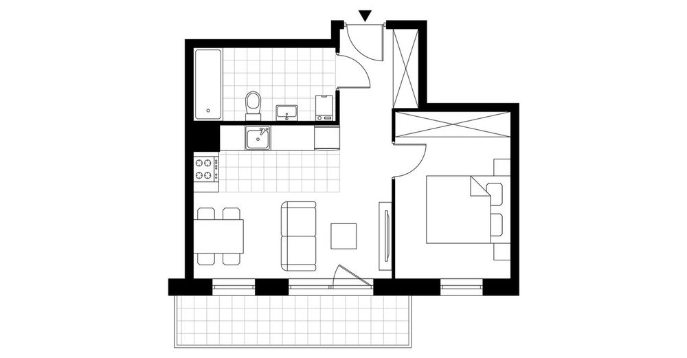 2-pokojowe mieszkanie 37m2 + balkon