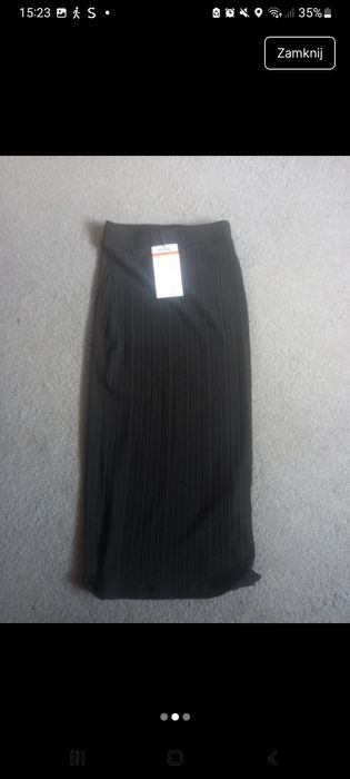 Długa spodnica prażkowana s