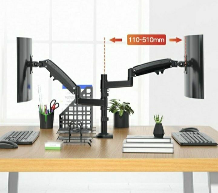 Uchwyt stojak do 2 monitorów 17-32" 2-9 kg