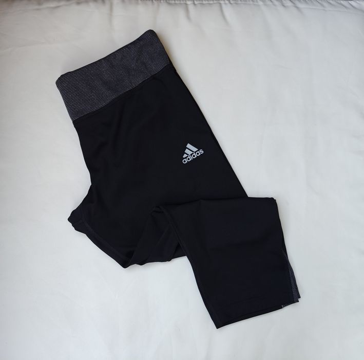 Adidas legginsy sportowe damskie model 3/4 czarne L