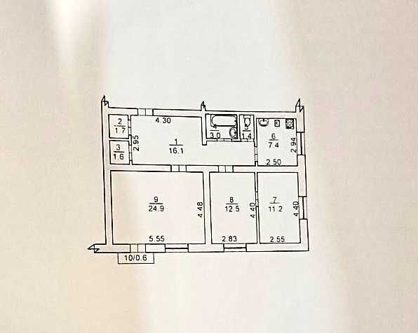 Продається 3-кім. квартира, 80 м2,МПО, вул.Заводська, Е-відновлення. Q