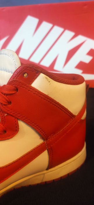 Nike dunk retro high university red/white