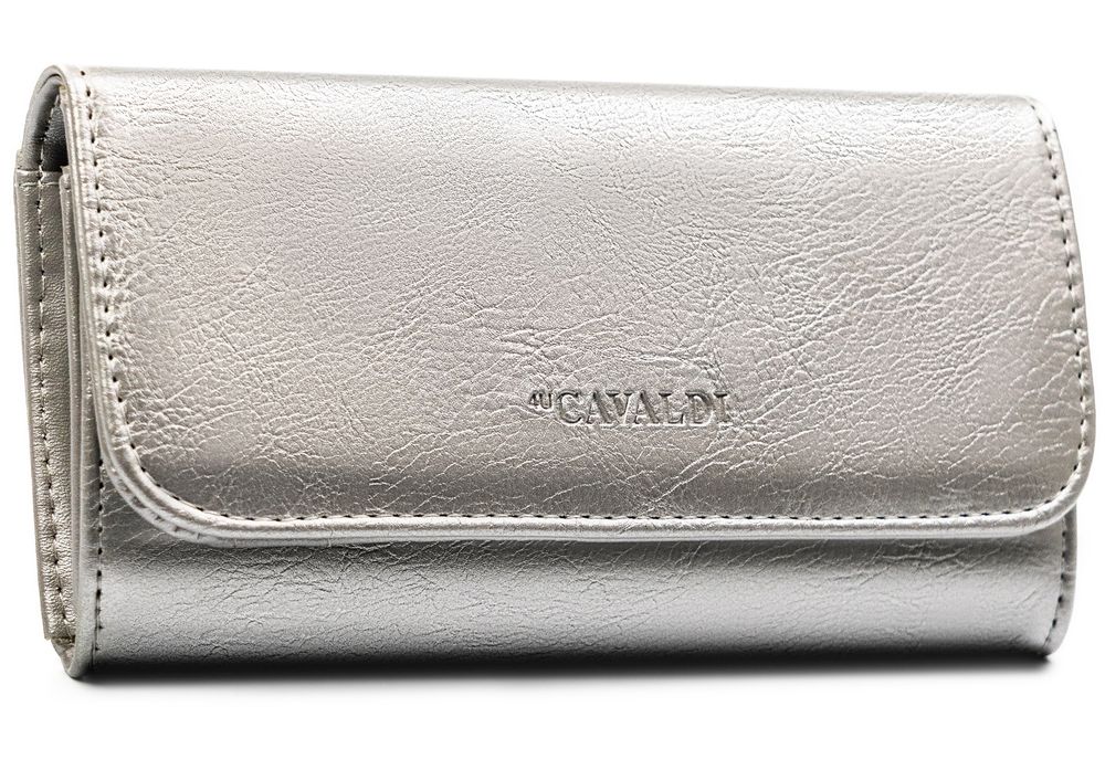 Portfel damski PU F-PAL1B-BL-SILVER