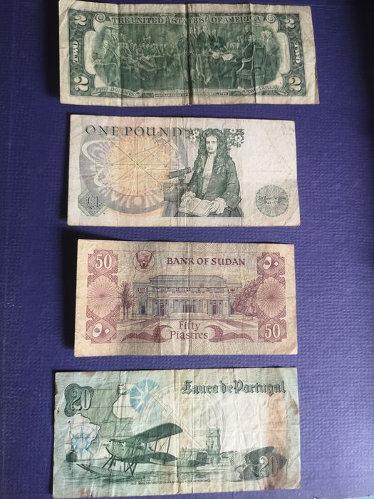 4 notas antigas. Notas coleção impecáveis.