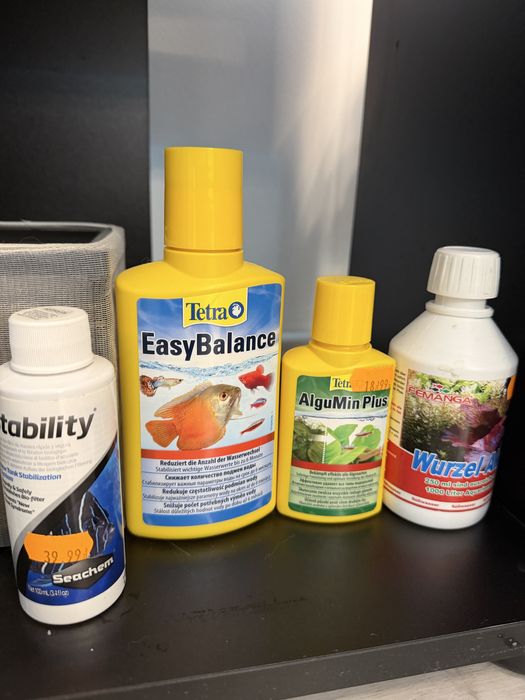 Akwarium 80x35x40 z szafką i wyposazeniem