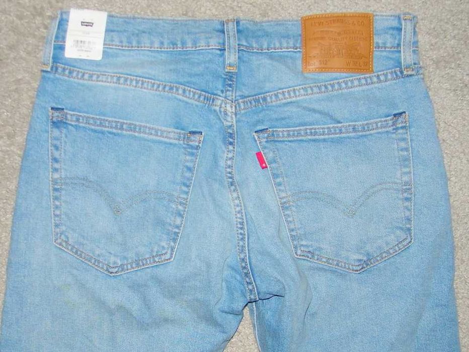 LEVI STRAUSS 512 - Kultowe Jeansy - rozm 32/32 - NOWE !!!