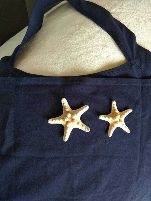 Blusa Sem Costas - Azul Escuro - Tamanho M - Mulher