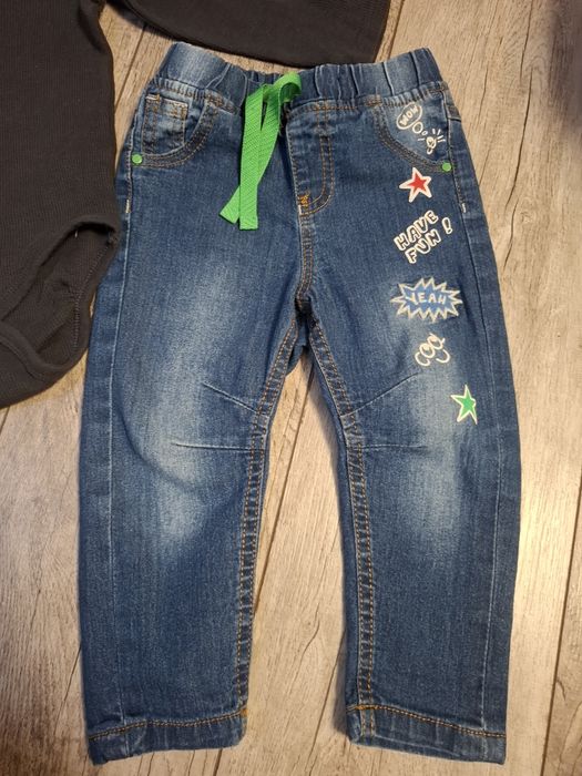 Spodnie i body rozm. 86-92