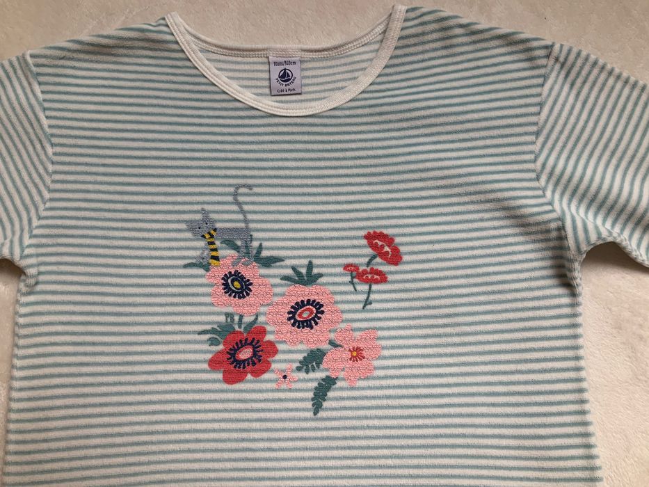 Ciepła piżama piżamka Petit bateau rozm 140