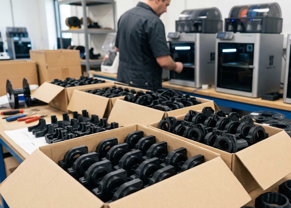 Серійний 3D-друк: Виробництво деталей від 10 до 10 000 одиниць