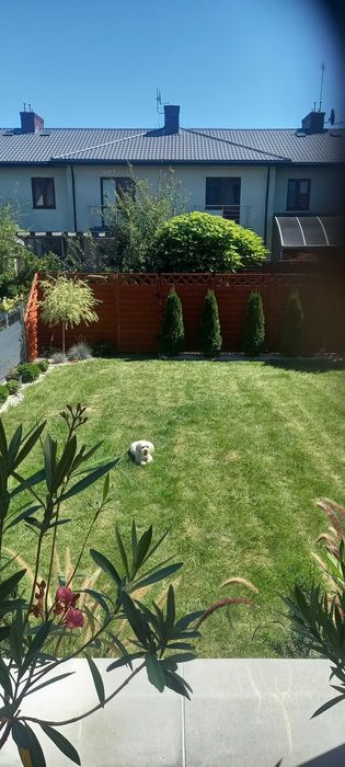 Płot drewniany/przęsła lamelowe