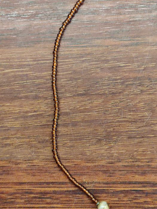 Delikatny ręcznie wykonany naszyjnik handmade retro vintage boho