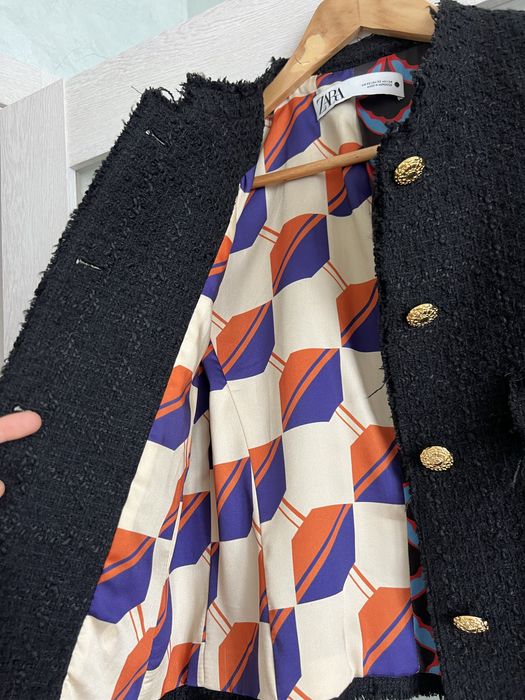 Жакет/піджак твідовий, Zara | marsego | bazhane