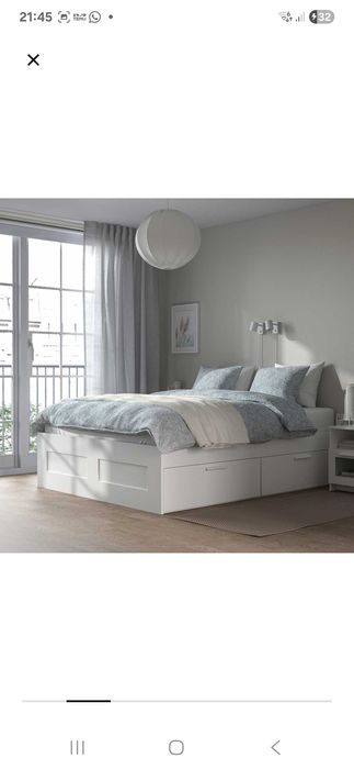 Vendo cama Brimnes como nova com gavetas como nova