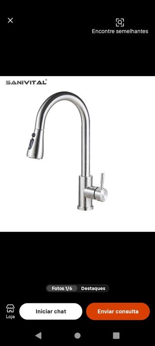 Torneira em aço inox