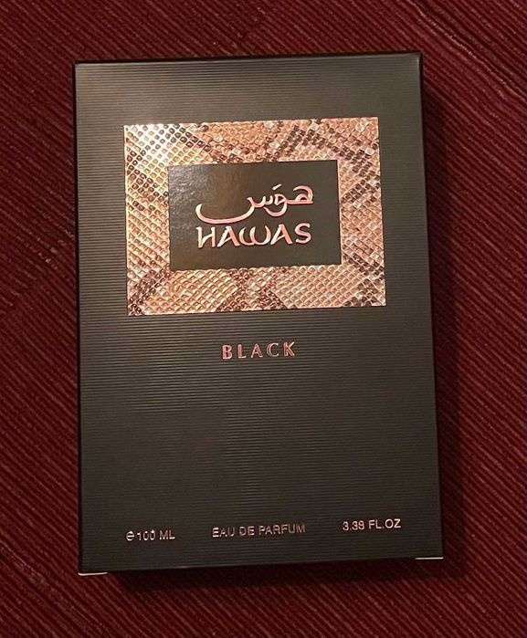 Perfume Hawas Black – 100ml | Novo e Selado