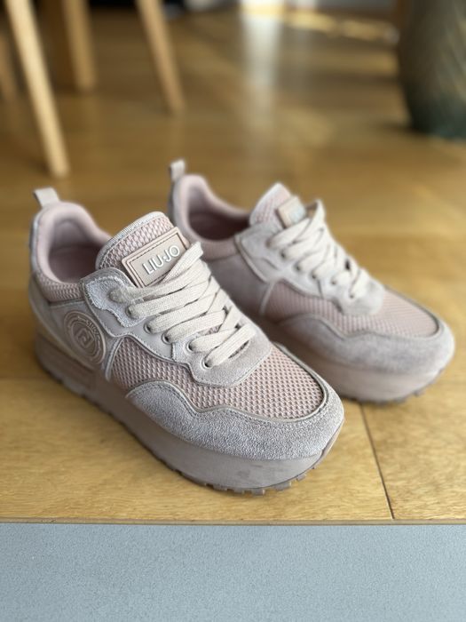 Skorzane sneakersy Maxi wonder Liu Jo