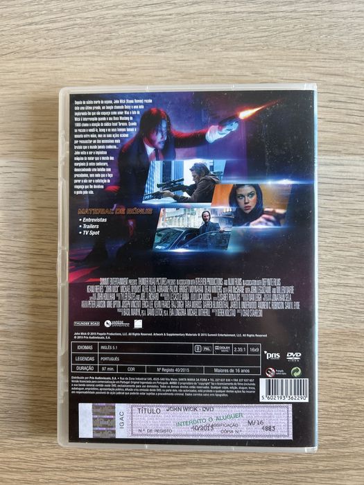 Filme John Wick 1 (DvD)