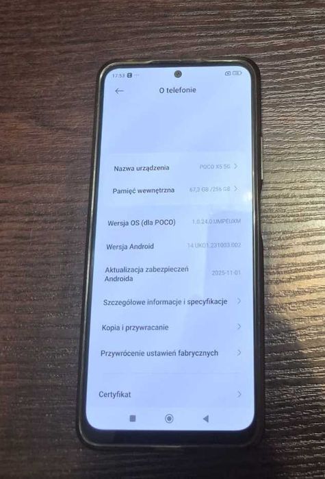 Poco X5 5G 8GB RAM, 256 GB pamięci