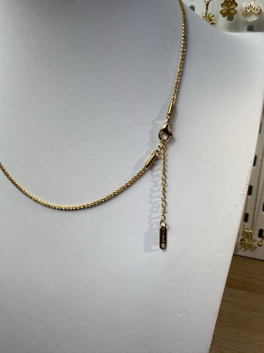 Złoty łańcuszek stal chirurgiczna 40+5 cm