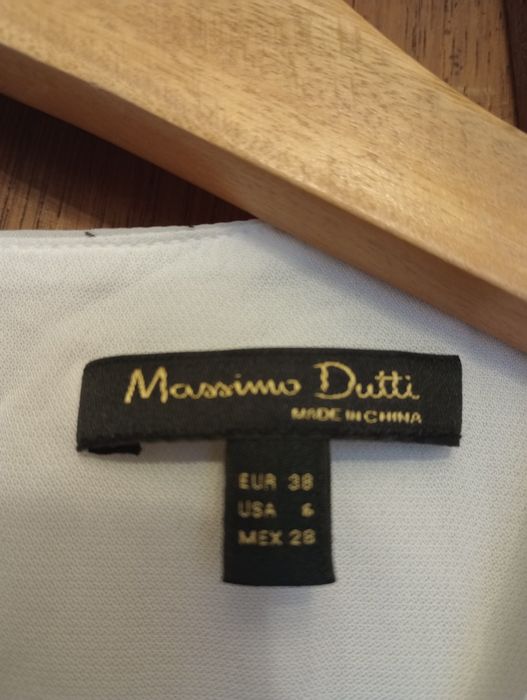 Letnia bluzeczka top biała Massimo Dutti roz 38