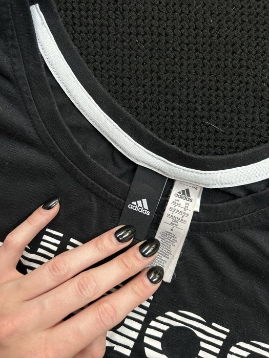 T-shirt damski adidas krótki rękaw xs czarny