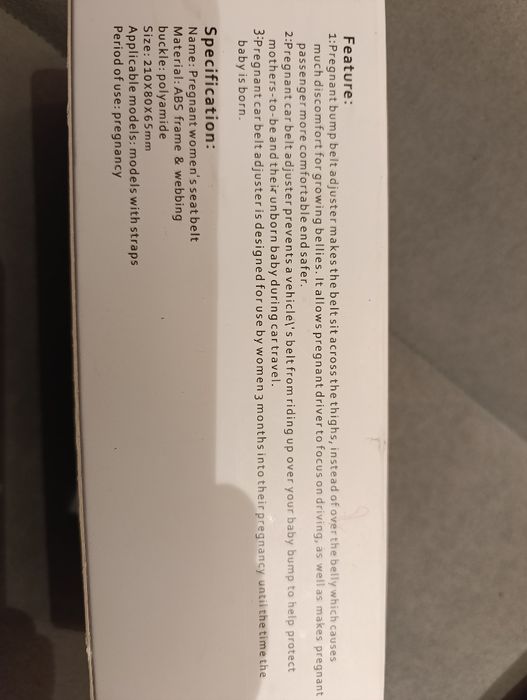 Adapter Pasa Bezpieczeństwa dla Kobiet w Ciąży | Bezpieczny