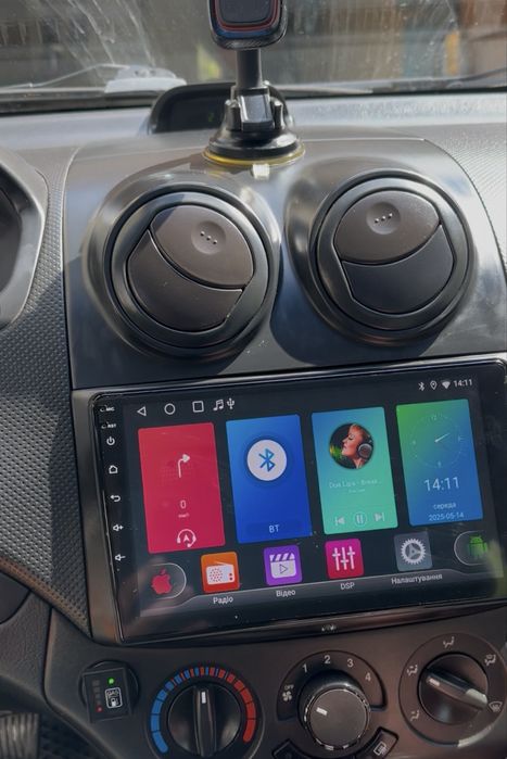 Магнитола андроїд для Chevrolet Aveo T250, ЗАЗ Віда, 9 дюймів, CarPlay