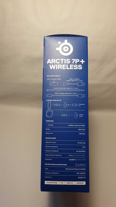 Słuchawki bezprzewodowe SteelSeries Arctis 7P+- NOWE.