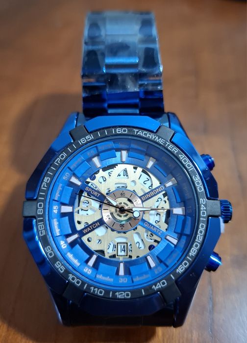 Relógio Quartzo Azul , Prova de Água