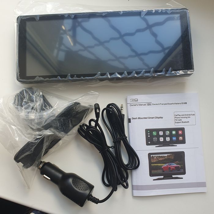 Новый портативный монитор экран в авто Apple CarPlay / Android Auto (Bluetooth, AUX)