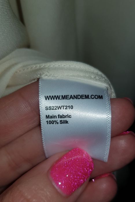 Дизайнерская шёлковая блузка, рубашка ME+EM Оригинал