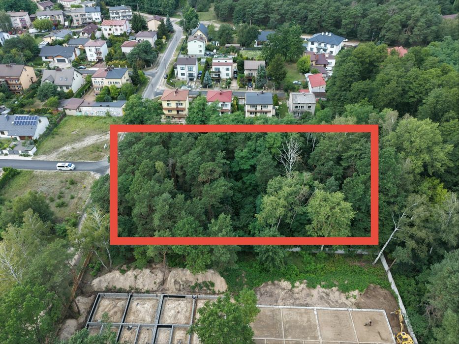 Bardzo ładna prostokątna działka w Żyrardowie