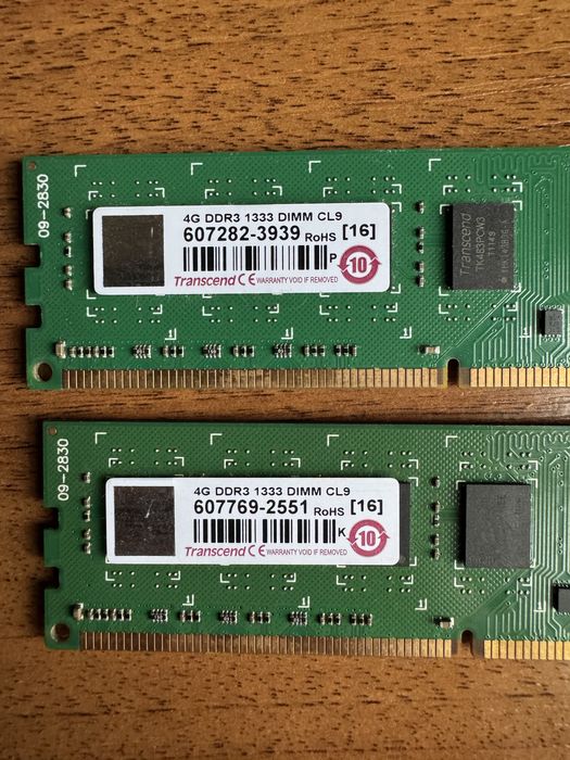 Оперативная память Transcend 8 Гб DDR3
