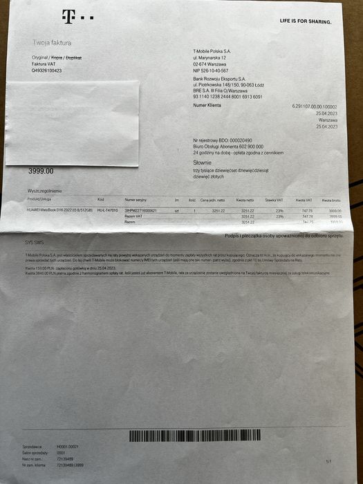 Laptop Huawei MateBook D16