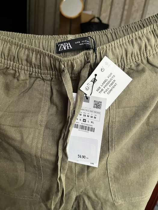 Продам льнянi,льняные брюки Zara,M