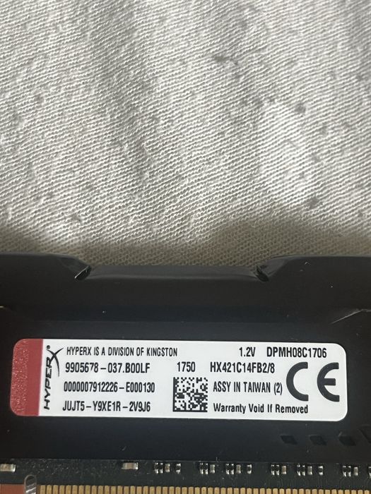 pamięć RAM HyperX Fury Black 8 GB DDR4.