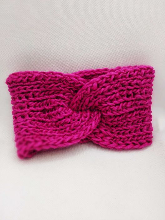 Amarantowa opaska na głowę